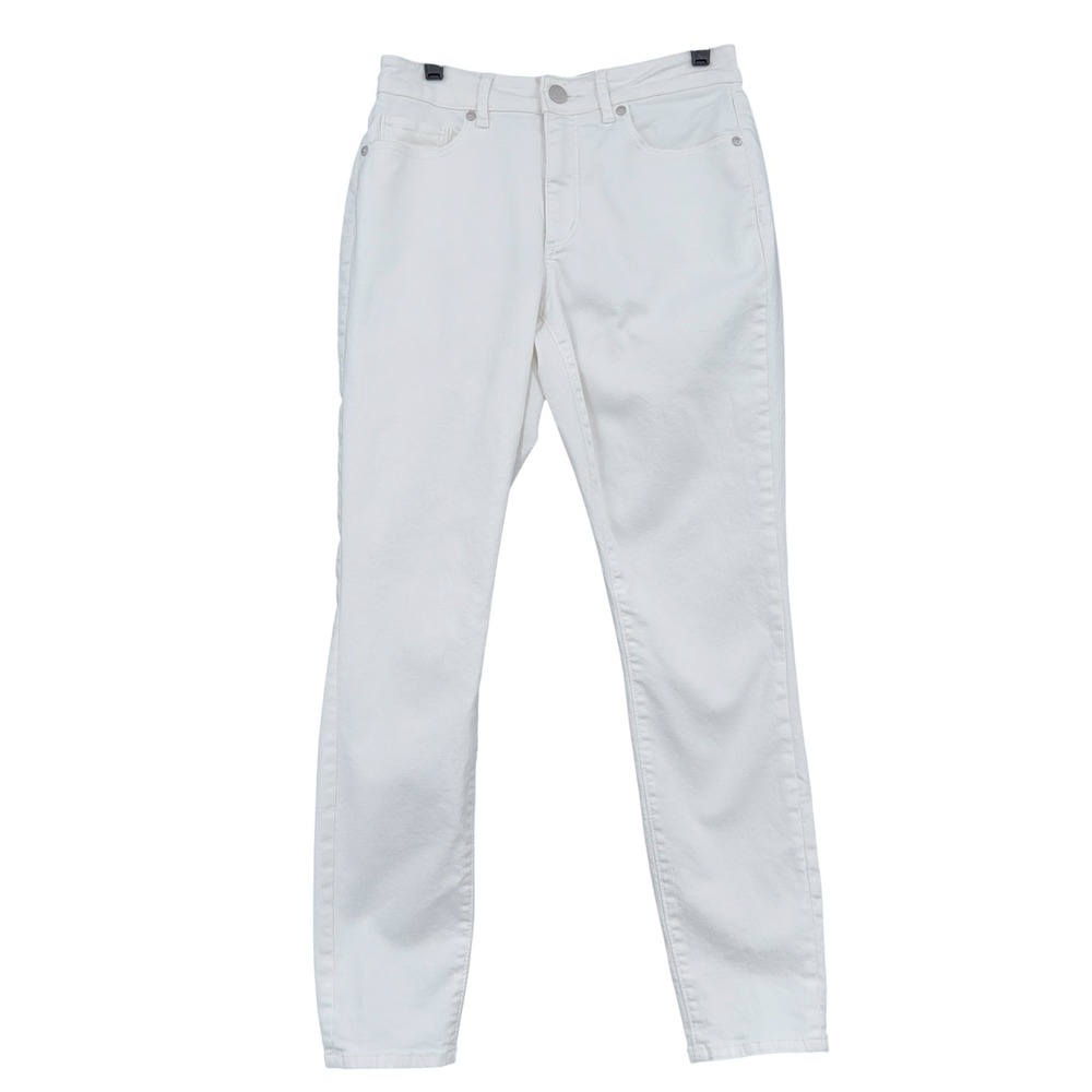 LOFT Curvy Skinny Women 6 28‎ Cotton Elastane White Denim Jeans